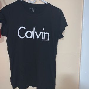 Black Calvin Klein graphic tee
